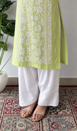 Iqra Women's Lucknowi Handcrafted Cotton Chikankari Kurti - HONC0141263