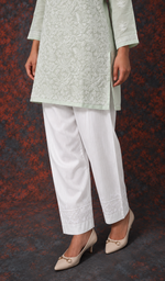 Women's Lakhnavi Handcrafted Cotton Chikankari Top - HONC0392432