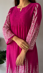 Cotton Chikankari Stitched Kurti HONC050266