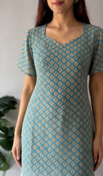 Women's Lucknowi Handcrafted Faux-Georgette Hakoba Chikankari Top- HONC01026110