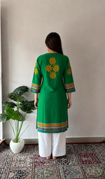 Cotton Chikankari Stitched Kurti HONC056069