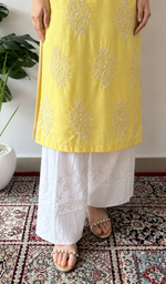 Mantasha Women's Lucknowi Handcrafted Cotton Chikankari Kurti - HONC0135326