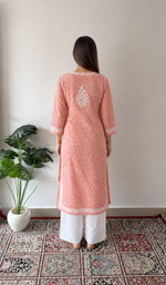 Women's Lucknowi Handcrafted Cotton Chikankari Kurti- HONC0392401