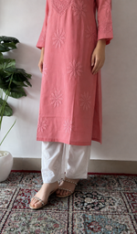 Cotton Chikankari Stitched Kurti HONC0340309