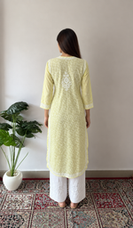 Women's Lucknowi Handcrafted Cotton Chikankari Kurti- HONC0392394