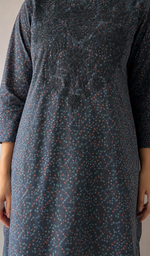 Cotton Chikankari Stitched Kurti HONC070212