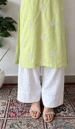 Women's Lucknowi Handcrafted Cotton Chikankari Kurti-HONC0161264