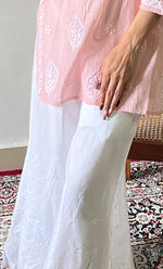 Load image into Gallery viewer, Women's Lucknowi Handcrafted Cotton  Chikankari Sharara - HONC0305858